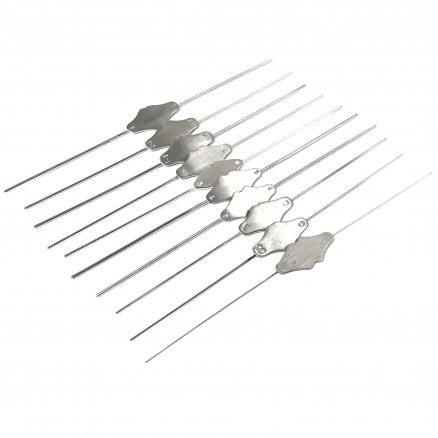 Зонд циліндричний, двосторонній по Bowmann, для слізного каналу, німецьке срібло, № 4/5. Розмір 1,3/1,4 мм